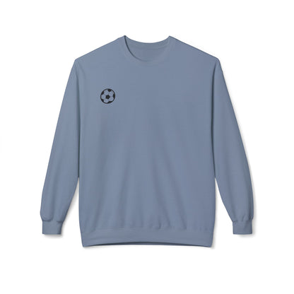 Soccer Fan Fleece Sweatshirt, Cozy Sportswear,  Crewneck, Perfect Gift for Athletes, Great for Game Days and Relaxing