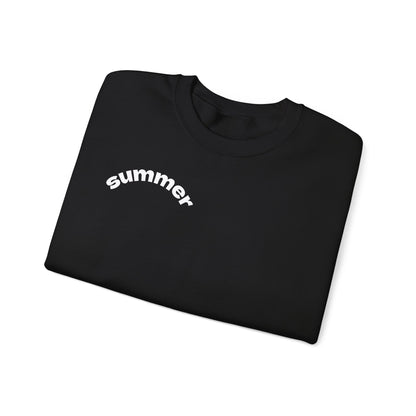 Cool Summer Vibes  Crewneck Sweatshirt, Lightweight Casual Wear, Summer Fashion, Gift for Friends, Sunny Day Outfits, Trendy Apparel