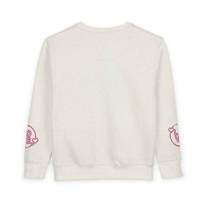 Charming Toddler Sweatshirt with 'Love' Print, Cozy Kids Pullover, Cute Gift for Birthdays, Playdates