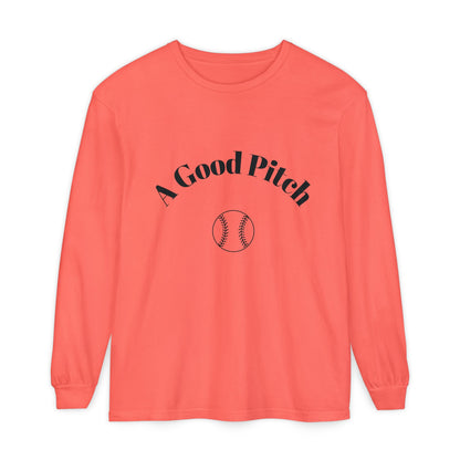 A Good Pitch Long Sleeve T-Shirt for Baseball Lovers