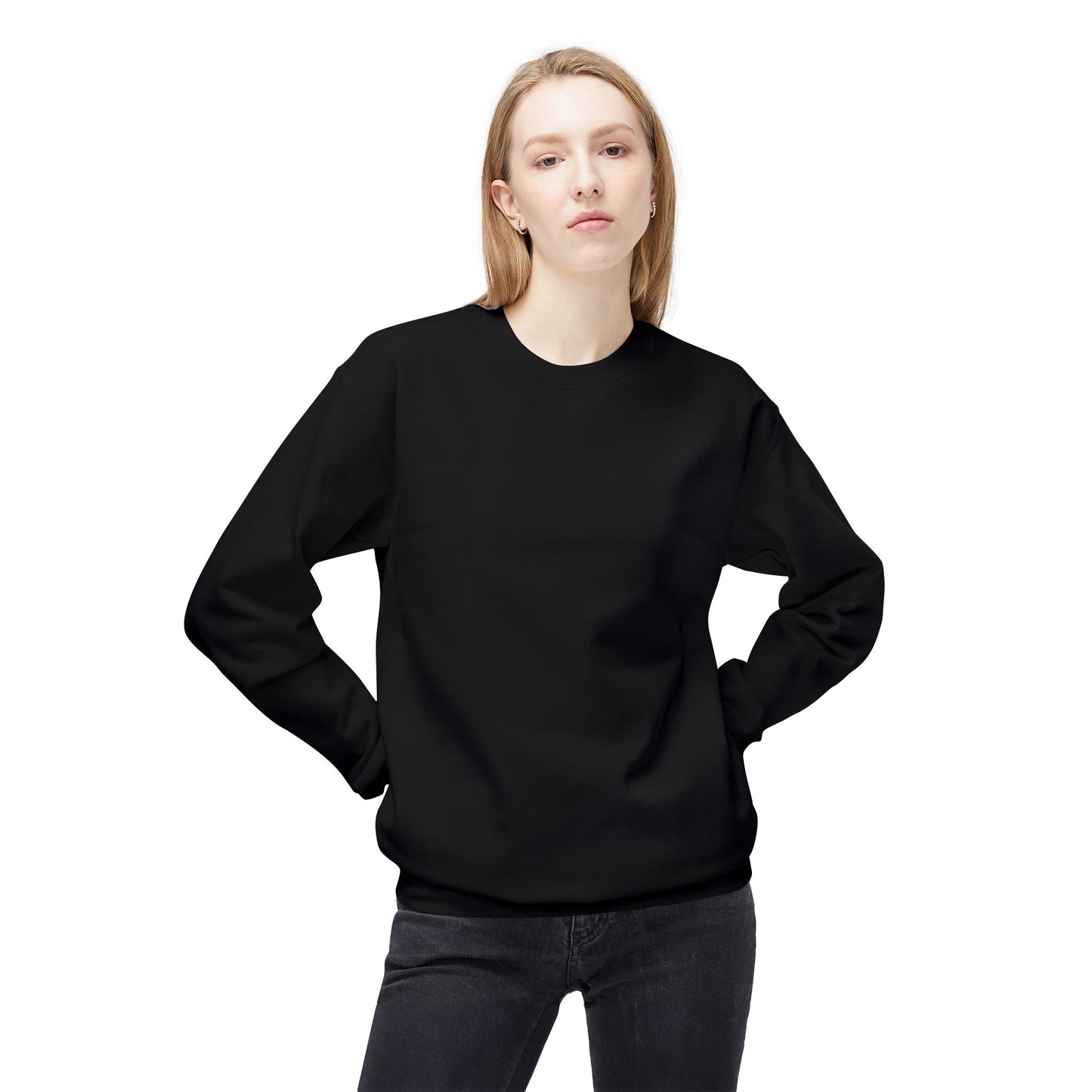 Cozy  Fleece Crewneck Sweatshirt - Perfect Gift for Friends, Family, Birthdays, Fall, Winter, Casual Wear, Everyday Comfort