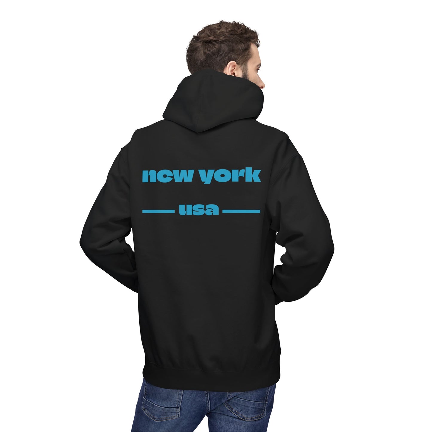 New York Star Hoodie, Fleece Sweatshirt, Casual Streetwear, Perfect Gift for Travelers, Cozy Hoodie, Summer Essential
