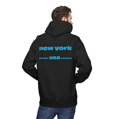 New York Star Hoodie, Fleece Sweatshirt, Casual Streetwear, Perfect Gift for Travelers, Cozy Hoodie, Summer Essential