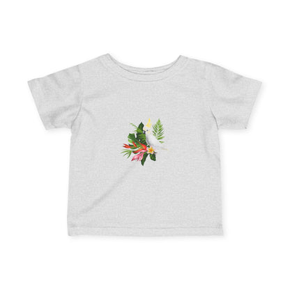 Tropical Floral Infant Tee, Baby Shirt, Cute Kids Tee, Summer Fashion, Baby Shower Gift, Toddler Clothing