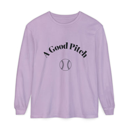 A Good Pitch Long Sleeve T-Shirt for Baseball Lovers