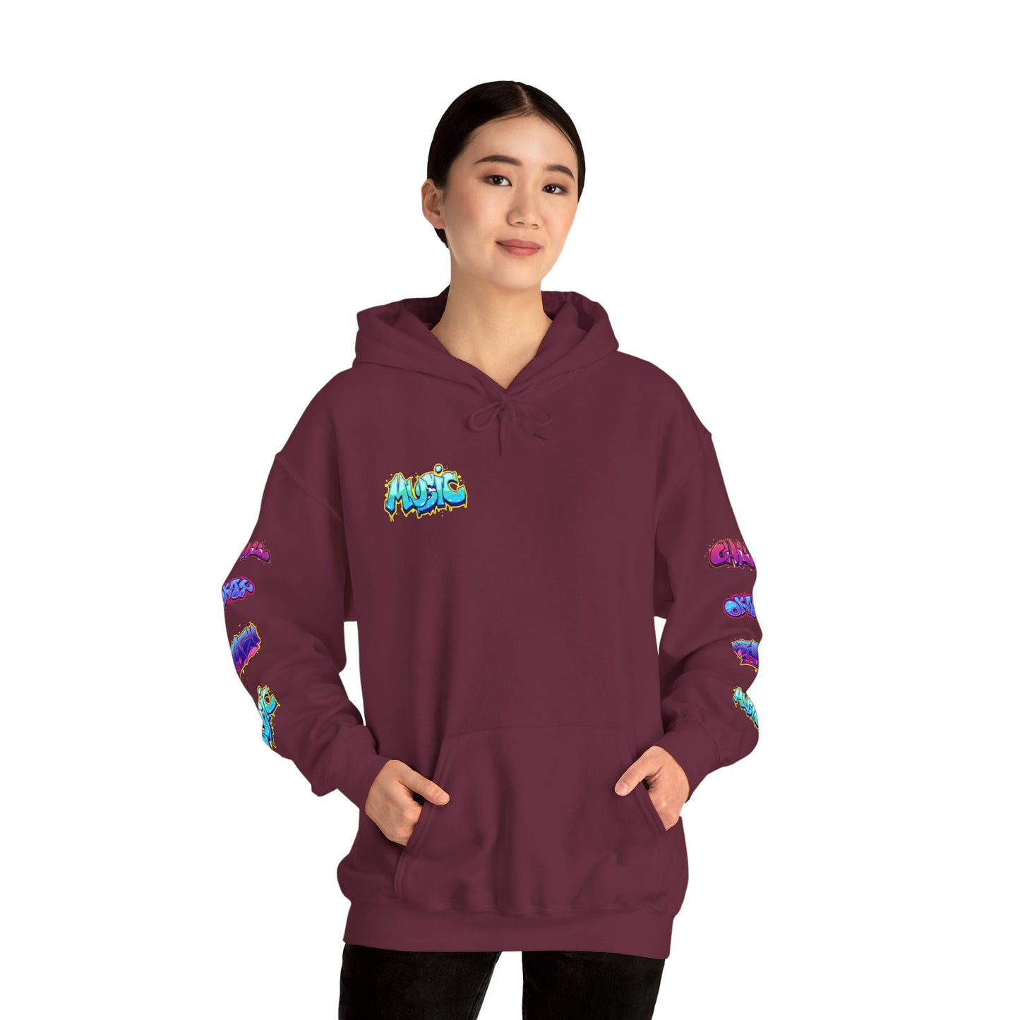 Graffiti Art  Hoodie - Cozy Streetwear, Unique Gift for Art Lovers, Perfect for Festivals, Casual Wear, Cool Graphic Sweatshirt