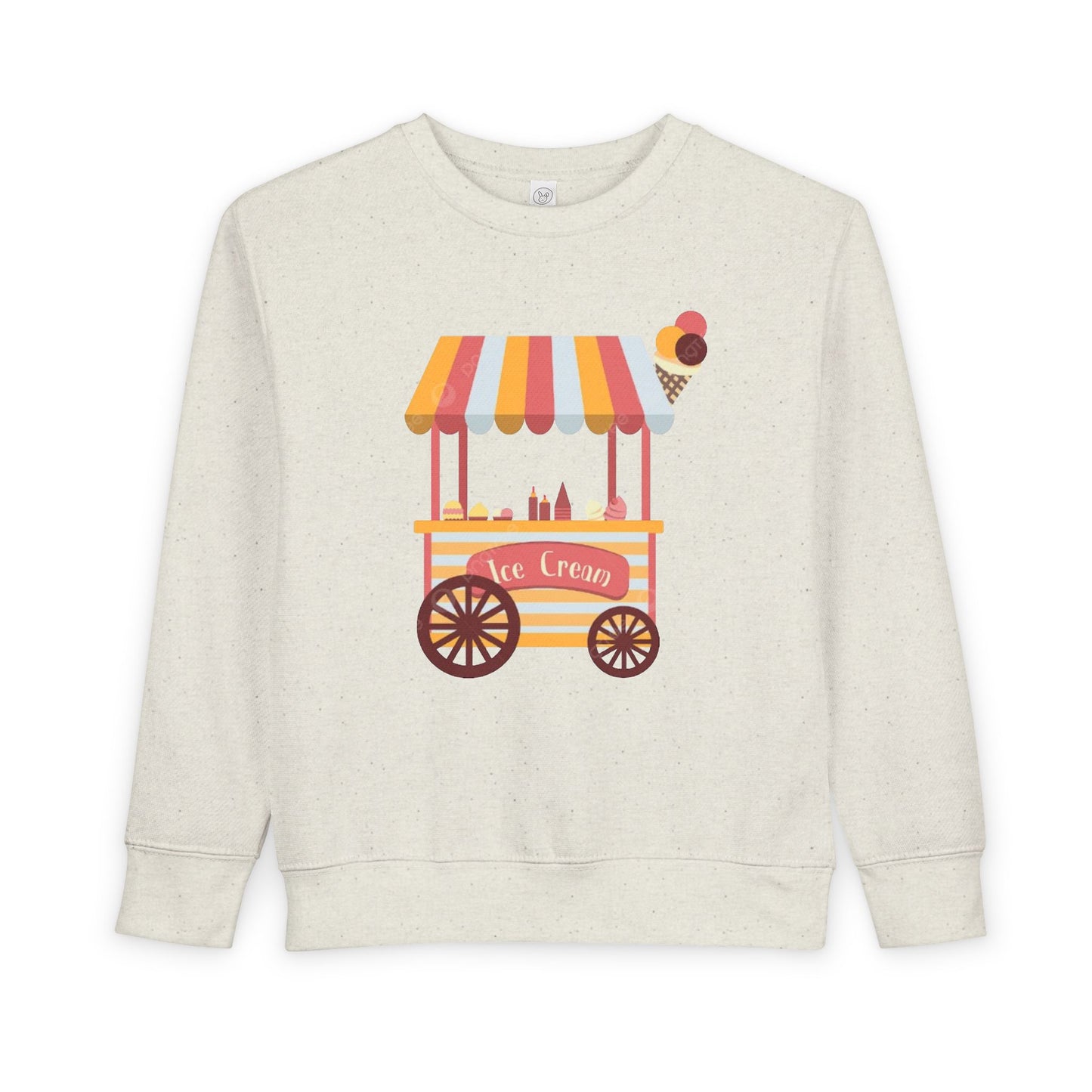 Ice Cream Stand Toddler Sweatshirt, Cute Kids Pullover, Summer Outfit, Gift for Birthday, Ice Cream Party Apparel