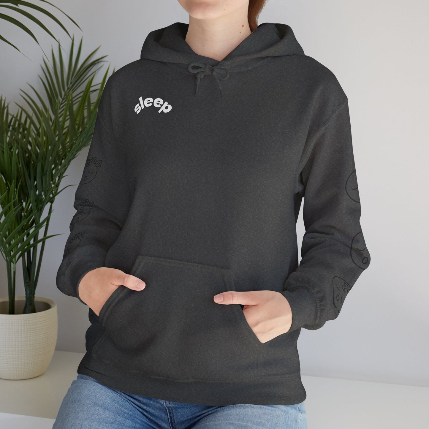 Cozy Sleepy Hoodie -  Heavy Blend™ Sweatshirt, Sleep Graphic, Cozy Gift, Chillwear, Relaxation Apparel, Dorm Essentials