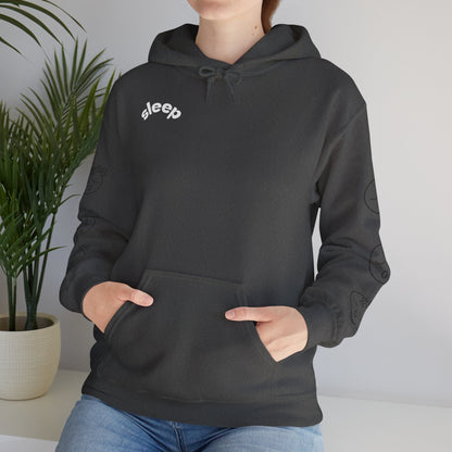 Cozy Sleepy Hoodie -  Heavy Blend™ Sweatshirt, Sleep Graphic, Cozy Gift, Chillwear, Relaxation Apparel, Dorm Essentials