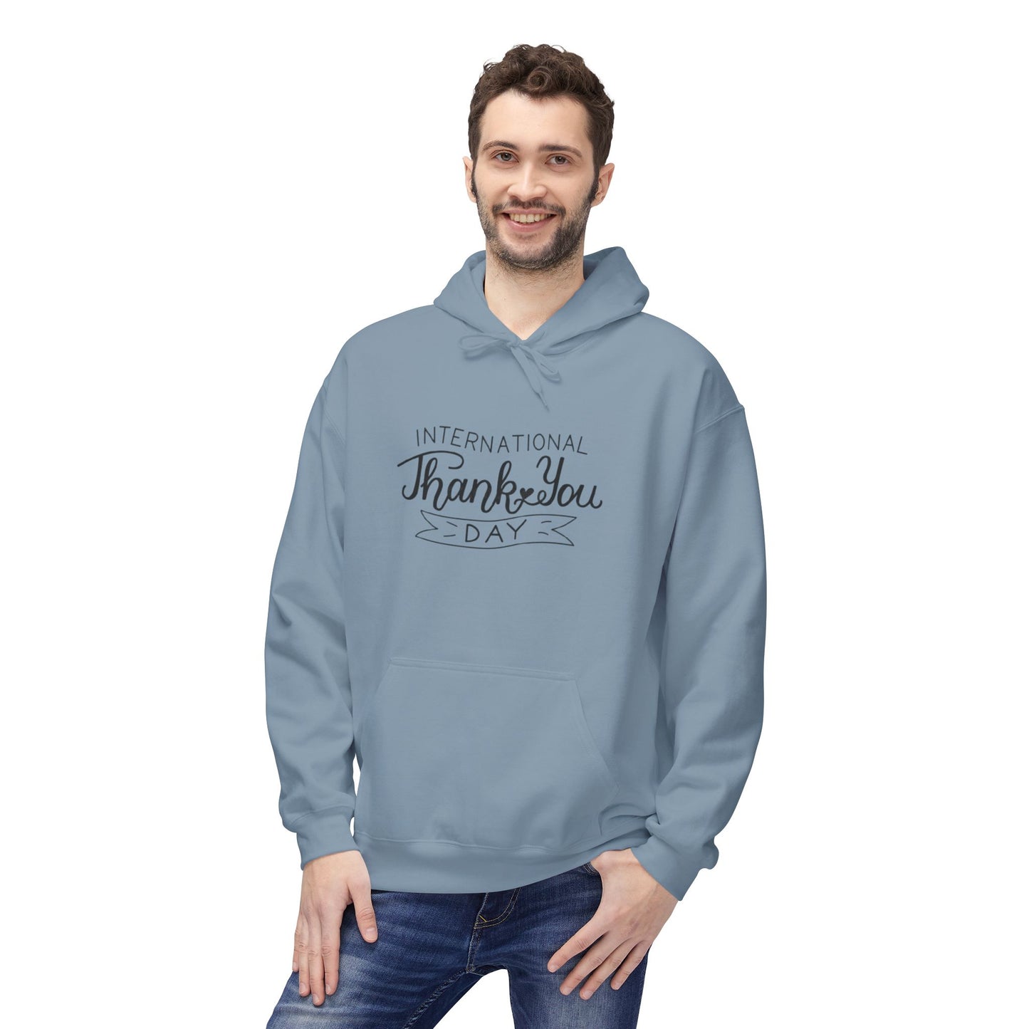 Thank You Day Hoodie | Fleece Sweatshirt, Gratitude Gift, Comfortable Layer, Easygoing Style, Perfect for Fall