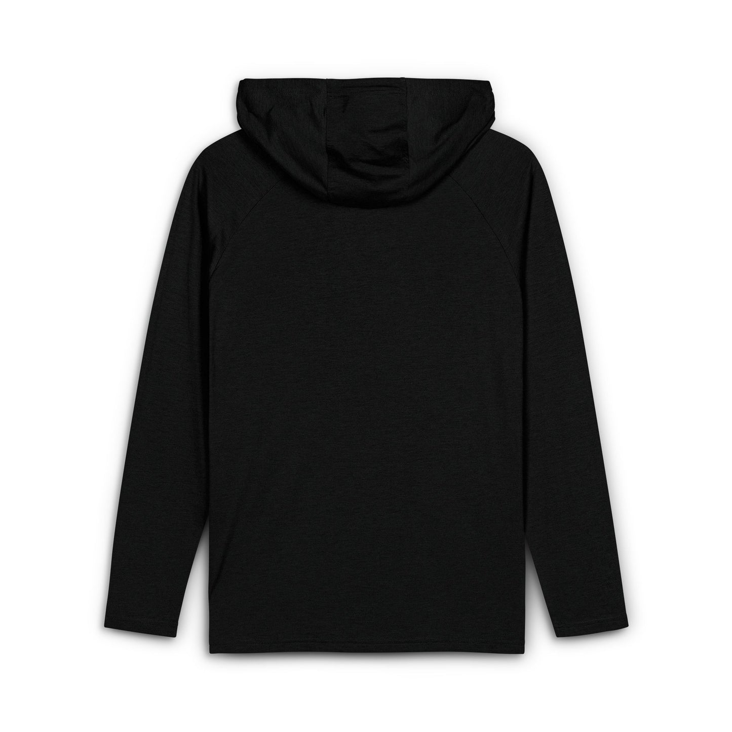 Black Tri-Blend Hoodie — Lightweight Everyday Pullover