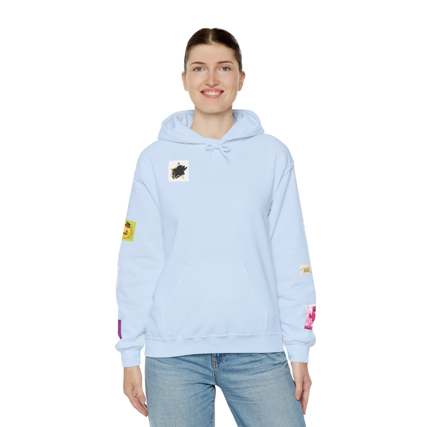 Colorful Graphic Hoodie, Fun Streetwear Sweatshirt,  Fashion, Casual Wear, Unique Gift, Trendy Apparel