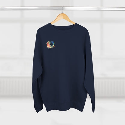 Vibrant Art Crewneck Sweatshirt, Cozy Sweatshirt, Casual Attire, Gift for Friends, Colorful Sweatshirt, Art-Inspired Fashion