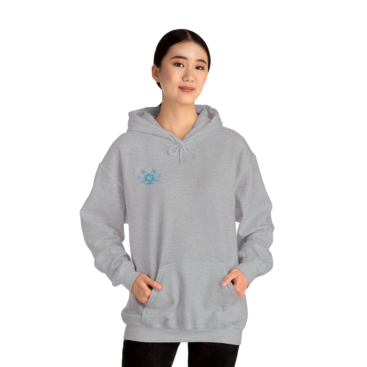 Cozy Star Emblem  Hooded Sweatshirt - Perfect Gift for Friends, Casual Wear, Outdoor Activities, Cozy Layering, Winter Essentials