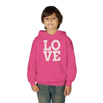 Love Youth Hoodie - Soft Blend Sweatshirt for Teens, Cute Gift for Birthdays, Valentine's Day, Cozy Casual Wear, Inspirational Apparel