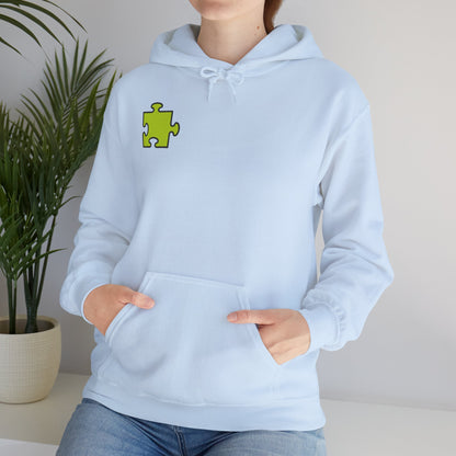 Colorful Puzzle Piece Hoodie for Creative Minds, Perfect for Gifts, Cozy Sweatshirt for Everyday Wear,