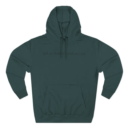 Cozy Pizza Hoodie, Fun Graphic Fleece Sweatshirt, Ideal for Food Lovers, Casual Wear, Gift for Pizza Lovers, Comfort and Style