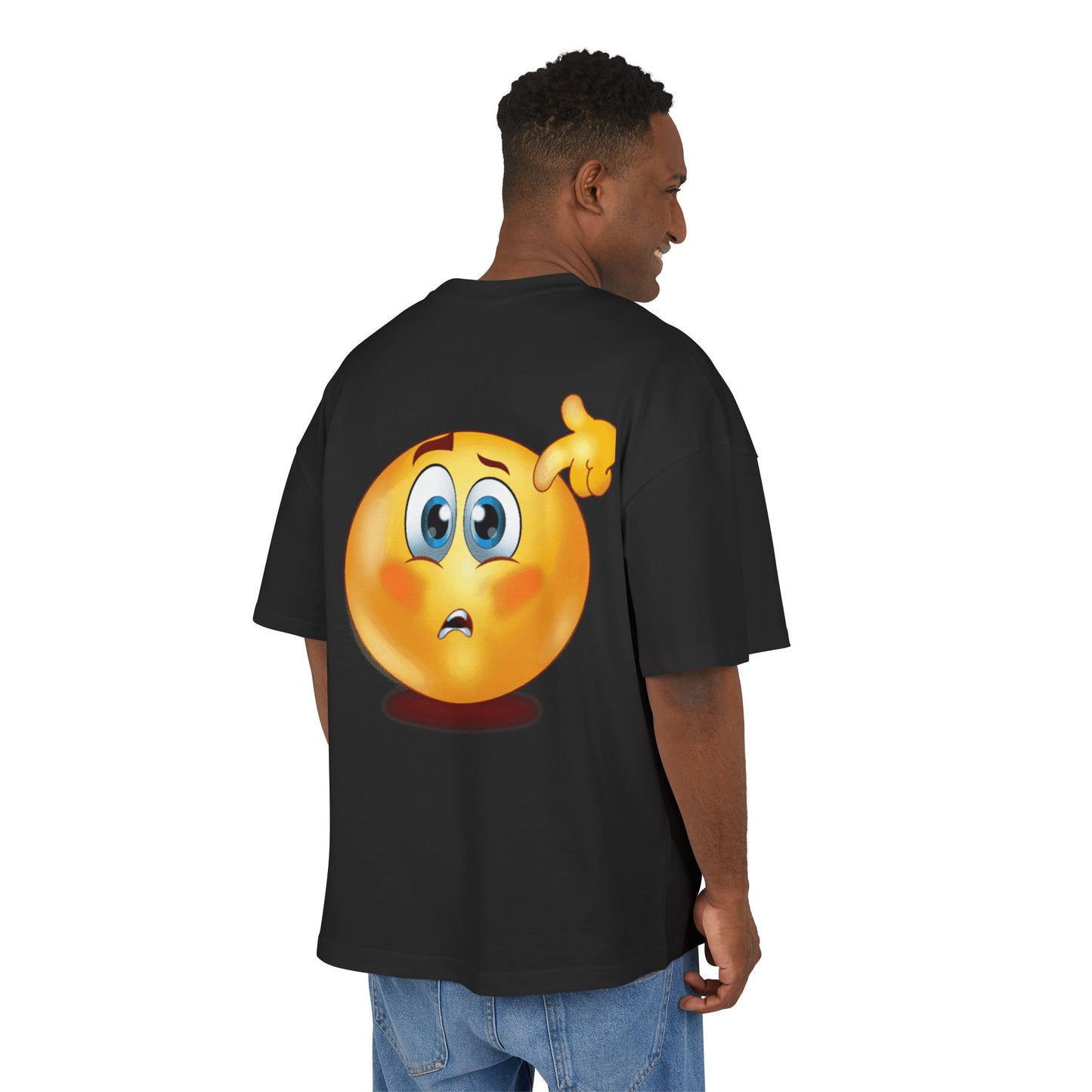 Funny Confused Emoji Tee,  Cotton Tee, Casual Gift, Humor Shirt, Unique Graphic Top, Playful Wear