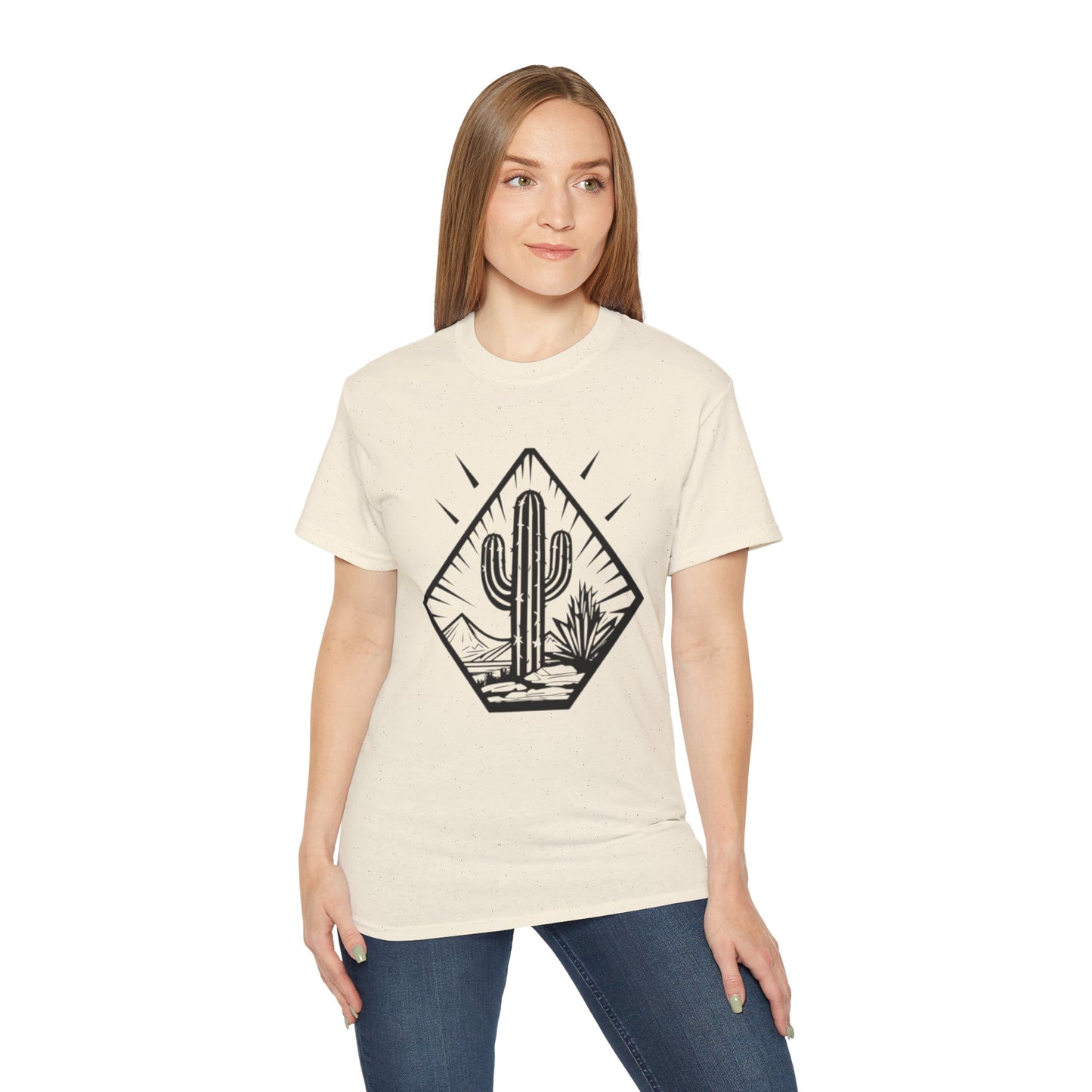 Desert Cactus Tee, Travel Shirt, Nature Lover Gift, Summer Apparel, Outdoorsy Style, Graphic T-shirt