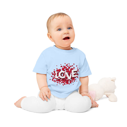 Love Baby T-Shirt | Cute Baby Outfit, Newborn Gift, Baby Shower Gift, Floral Print Toddler Top