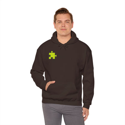 Colorful Puzzle Piece Hoodie for Creative Minds, Perfect for Gifts, Cozy Sweatshirt for Everyday Wear,