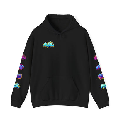 Graffiti Art  Hoodie - Cozy Streetwear, Unique Gift for Art Lovers, Perfect for Festivals, Casual Wear, Cool Graphic Sweatshirt