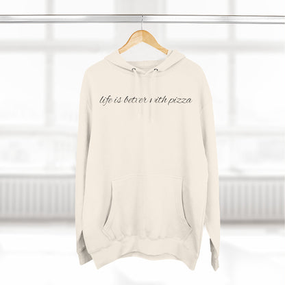 Cozy Pizza Hoodie, Fun Graphic Fleece Sweatshirt, Ideal for Food Lovers, Casual Wear, Gift for Pizza Lovers, Comfort and Style