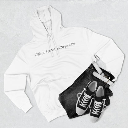 Cozy Pizza Hoodie, Fun Graphic Fleece Sweatshirt, Ideal for Food Lovers, Casual Wear, Gift for Pizza Lovers, Comfort and Style