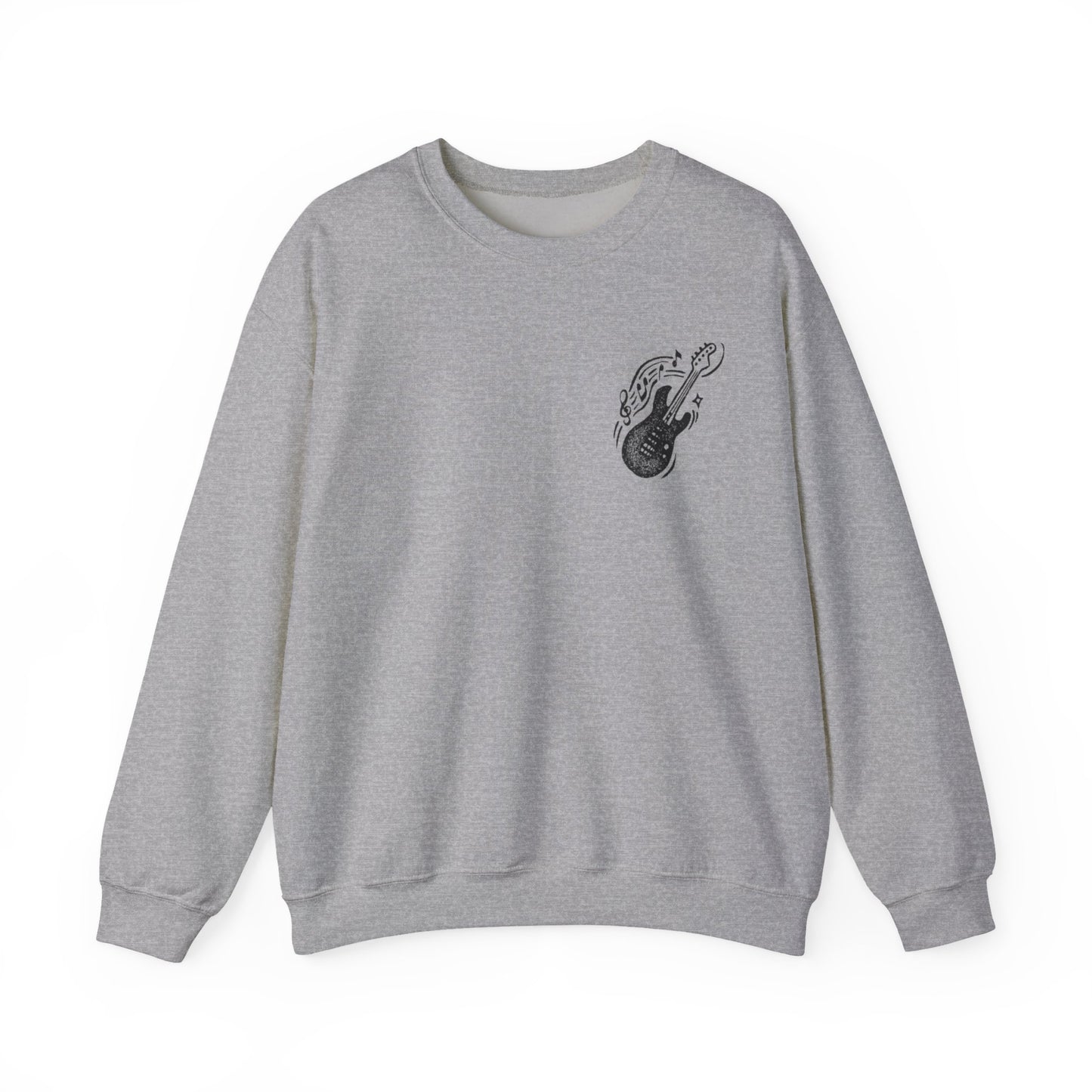 Musical Vibe Crewneck Sweatshirt, Perfect for Music Lovers, Gift, Cozy Style for Concerts, Casual Wear, Thoughtful Present