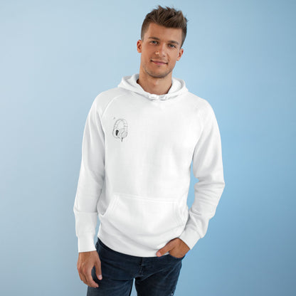 Stylish  Supply Hoodie with Artistic Heart Design | Cozy Sweatshirt for Music Lovers | Gift for Birthdays, Holidays, Casual Wear