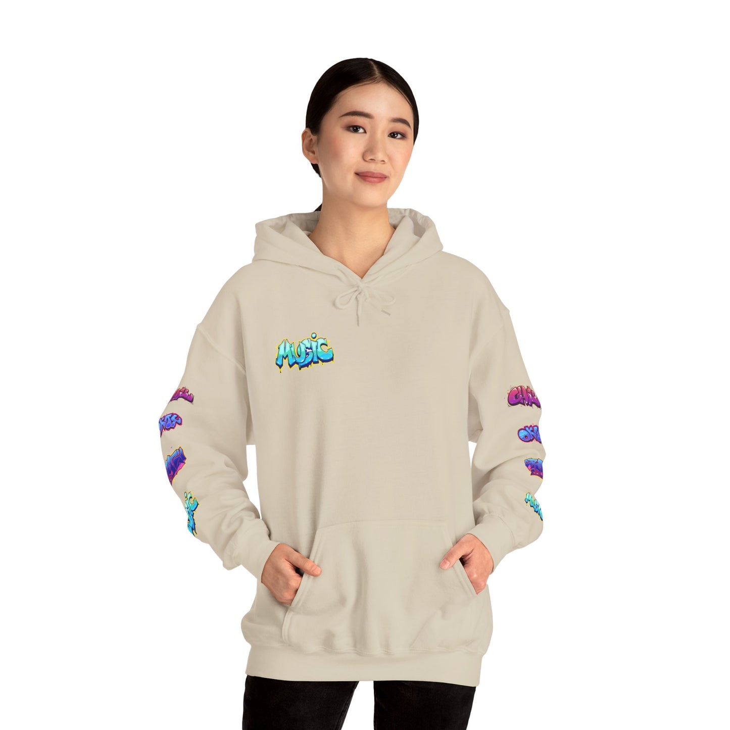 Graffiti Art  Hoodie - Cozy Streetwear, Unique Gift for Art Lovers, Perfect for Festivals, Casual Wear, Cool Graphic Sweatshirt