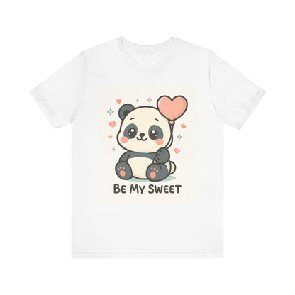 Cute Panda Tee, Be My Sweet T-Shirt, Gift for Animal Lovers, Kids and Adults,  Casual Wear, Cute Animal Tee