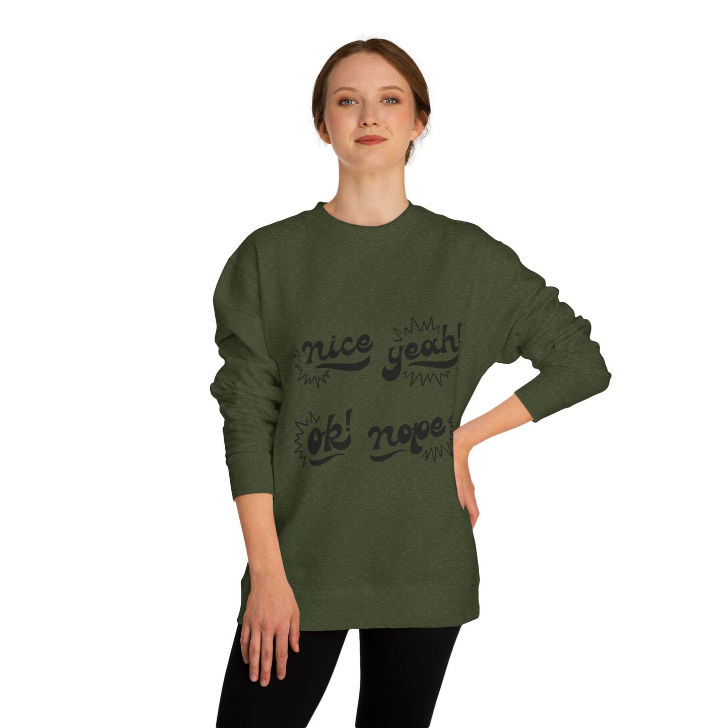 Comfy Statement Sweatshirt, Cute Casual Top, Graphic Sweatshirt, Gift for Friends, Fun Everyday Wear