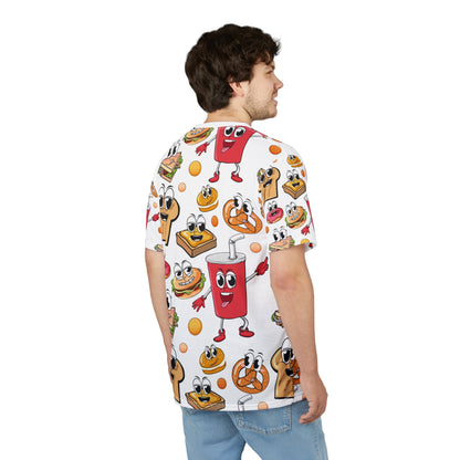 Playful Foodie Tee - Whimsical  T-Shirt, Cartoon Food Design, Fun Gift for Food Lovers, Party Wear, Casual Style