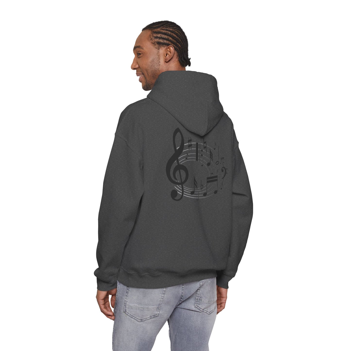 Music Lovers  Hooded Sweatshirt – 'Without Music, Life Would Be a Mistake'