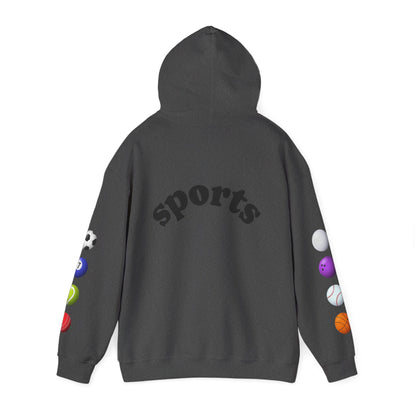 Sports-Themed Hoodie, Perfect for Athletes, Gifts for Sports Lovers, Cozy Sweatshirt for Game Days, Casual Wear