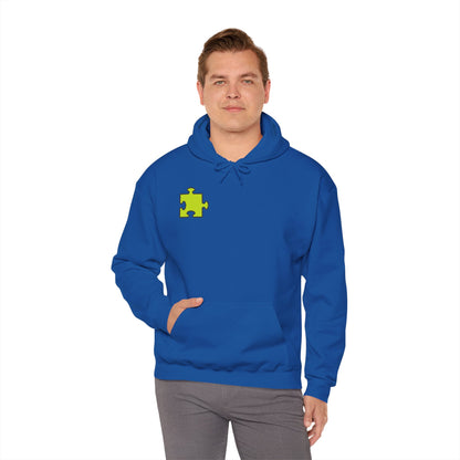 Colorful Puzzle Piece Hoodie for Creative Minds, Perfect for Gifts, Cozy Sweatshirt for Everyday Wear,