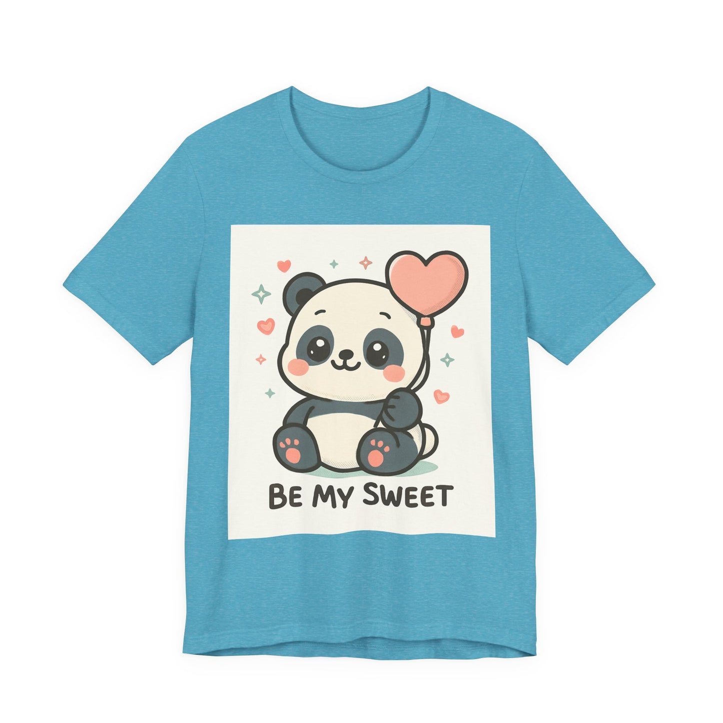 Cute Panda Tee, Be My Sweet T-Shirt, Gift for Animal Lovers, Kids and Adults,  Casual Wear, Cute Animal Tee