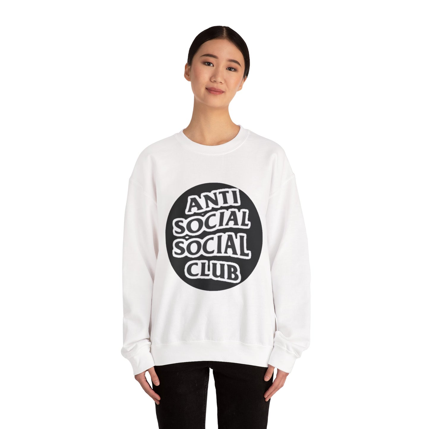 Crewneck Sweatshirt - Anti Social Club Edition, Cozy Sweatshirt, Streetwear Fashion, Gift for Introverts, Lounge Wear, Casual Outfit