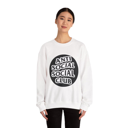 Crewneck Sweatshirt - Anti Social Club Edition, Cozy Sweatshirt, Streetwear Fashion, Gift for Introverts, Lounge Wear, Casual Outfit