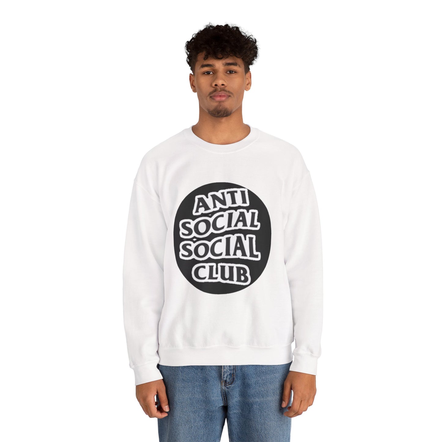 Crewneck Sweatshirt - Anti Social Club Edition, Cozy Sweatshirt, Streetwear Fashion, Gift for Introverts, Lounge Wear, Casual Outfit