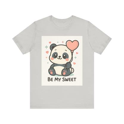 Cute Panda Tee, Be My Sweet T-Shirt, Gift for Animal Lovers, Kids and Adults,  Casual Wear, Cute Animal Tee