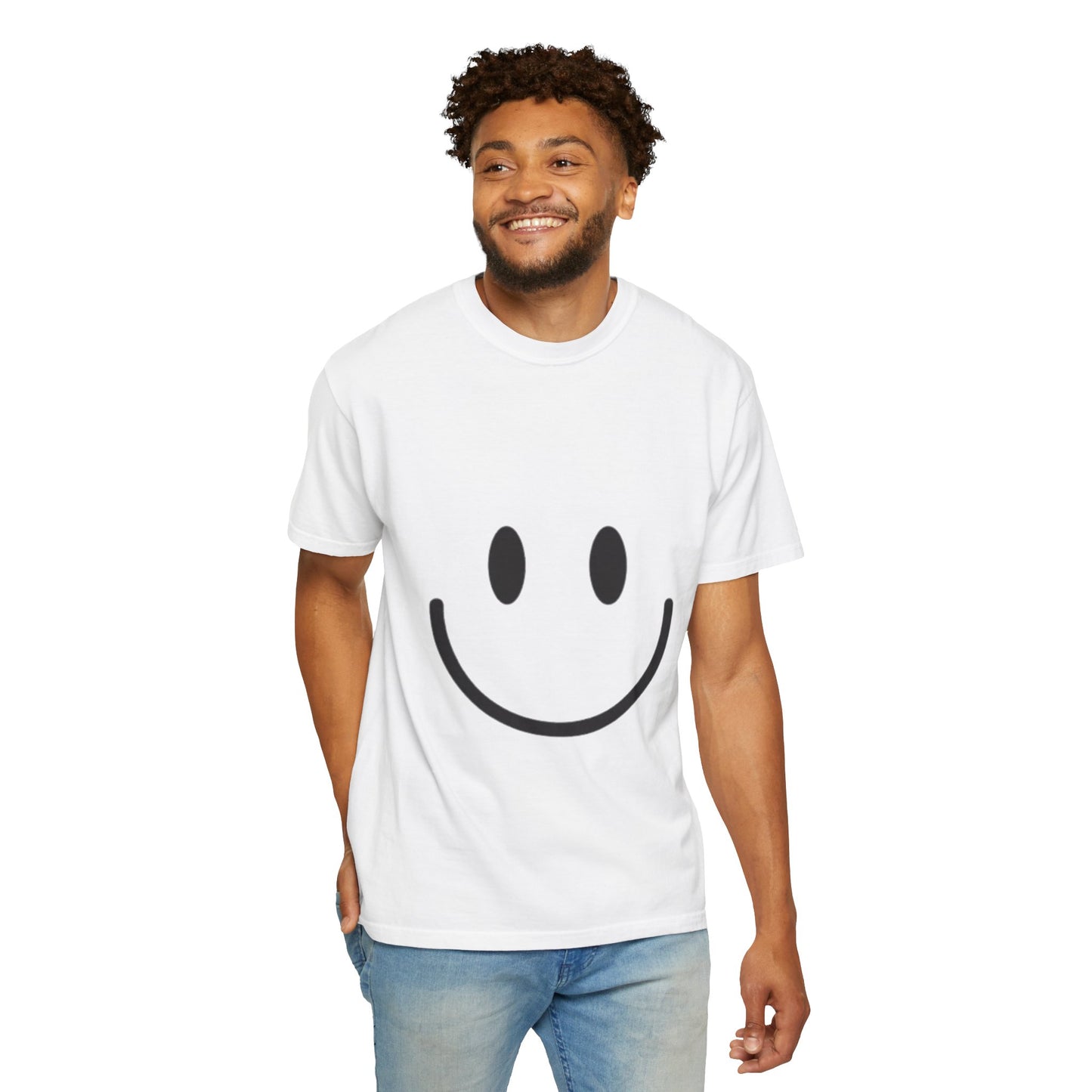 Smiley Face  T-Shirt, Fun Graphic Tee, Casual Wear, Gift for Friends, Positive Vibes Shirt, Happy Birthday Gift, Summer Essentials