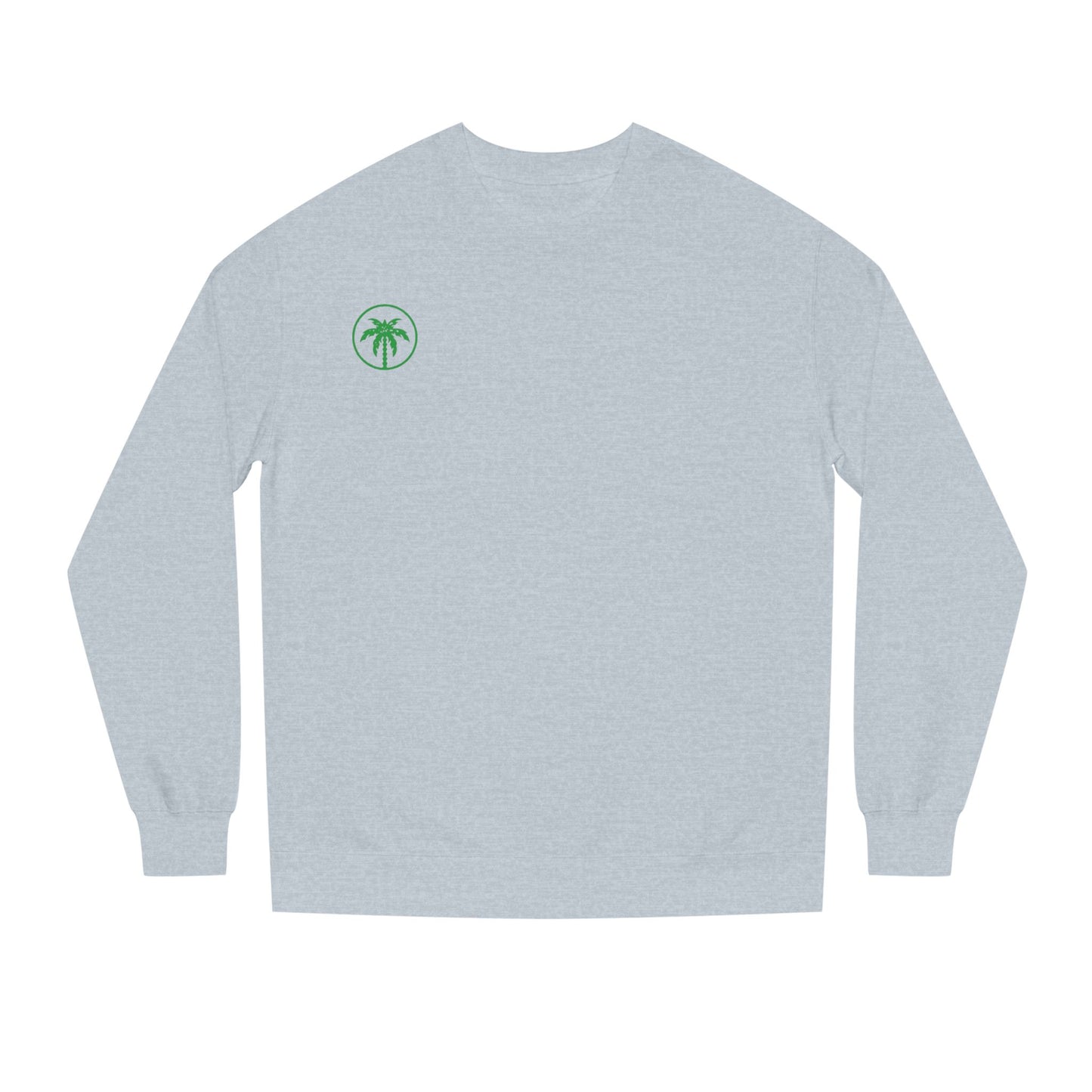 Palm Tree Crew Neck Sweatshirt, Casual Wear, Beach Vibes Apparel, Everyday Comfort, Gift for Him or Her