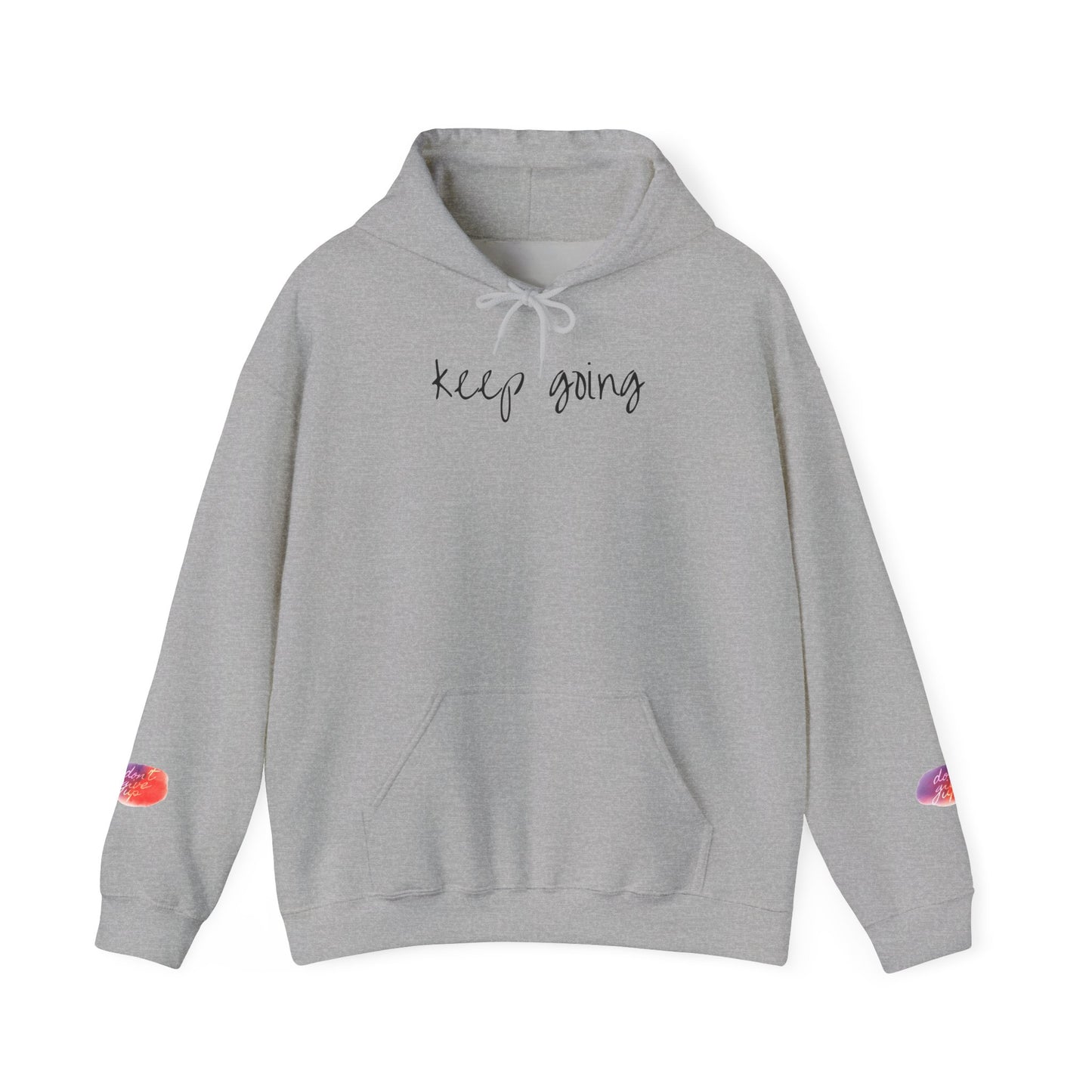 keep going design Heavy Blend™ Hooded Sweatshirt
