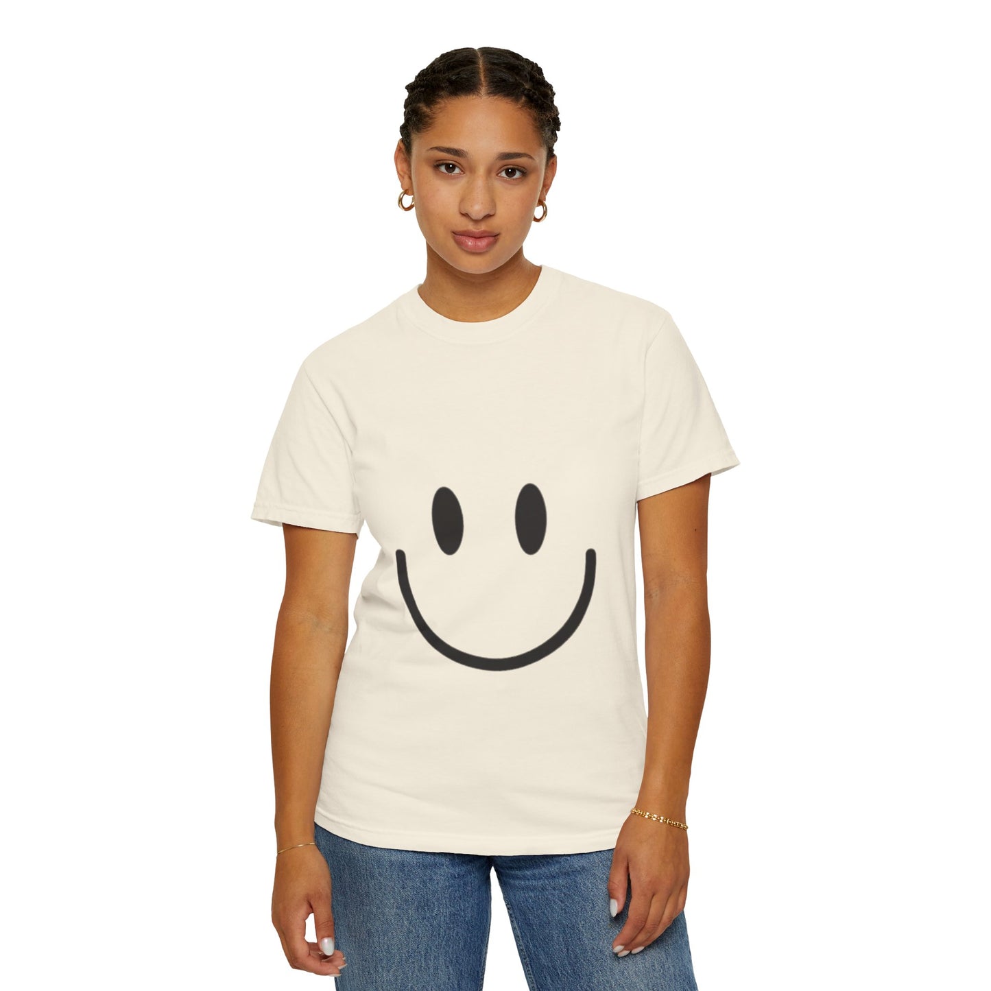 Smiley Face  T-Shirt, Fun Graphic Tee, Casual Wear, Gift for Friends, Positive Vibes Shirt, Happy Birthday Gift, Summer Essentials