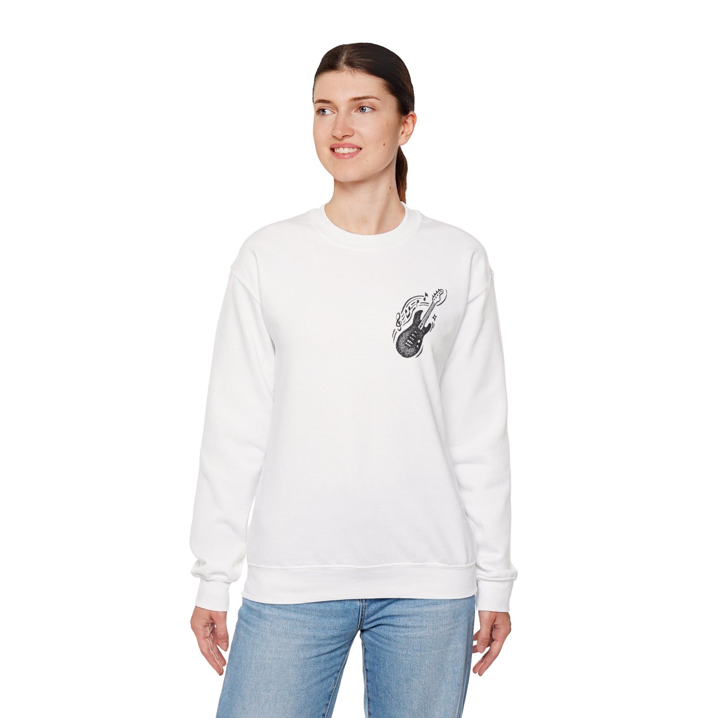 Musical Vibe Crewneck Sweatshirt, Perfect for Music Lovers, Gift, Cozy Style for Concerts, Casual Wear, Thoughtful Present