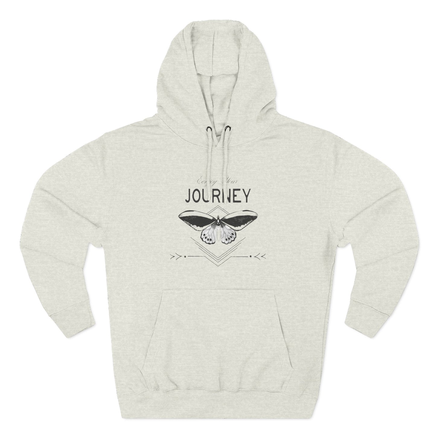 Journey Fleece Hoodie - Cozy White Pullover for Adventurers
