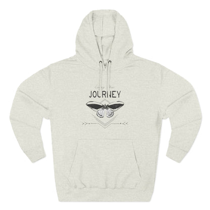 Journey Fleece Hoodie - Cozy White Pullover for Adventurers