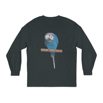 Funny Parrot Long Sleeve T-Shirt, Bird Lover's Gift,  Tee for Animal Enthusiasts, Cute Graphic Tee, Casual Wear